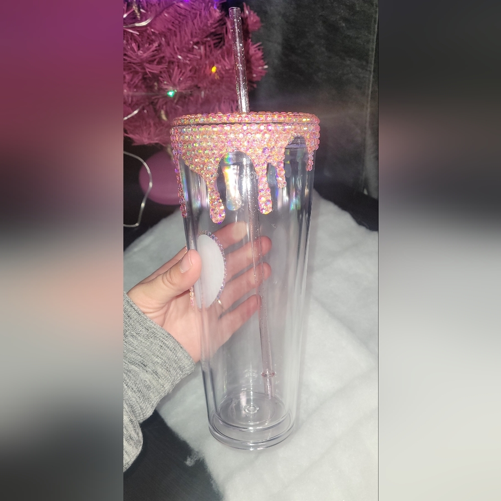 Drip Rhinestone Tumbler - Picture 4 of 5